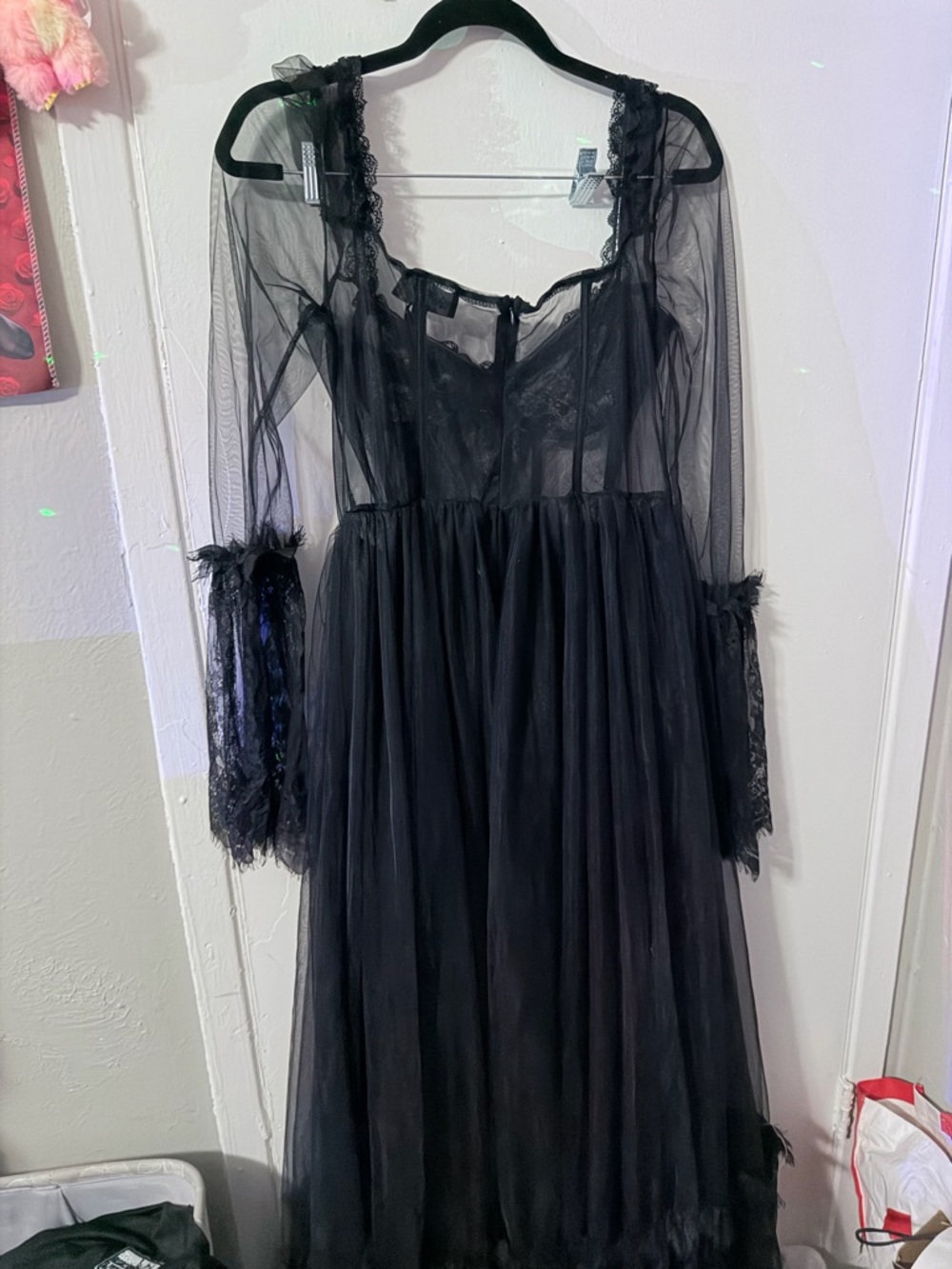 NWT WIDOW Dance with Death sheer dress size Large - Picture 3 of 6